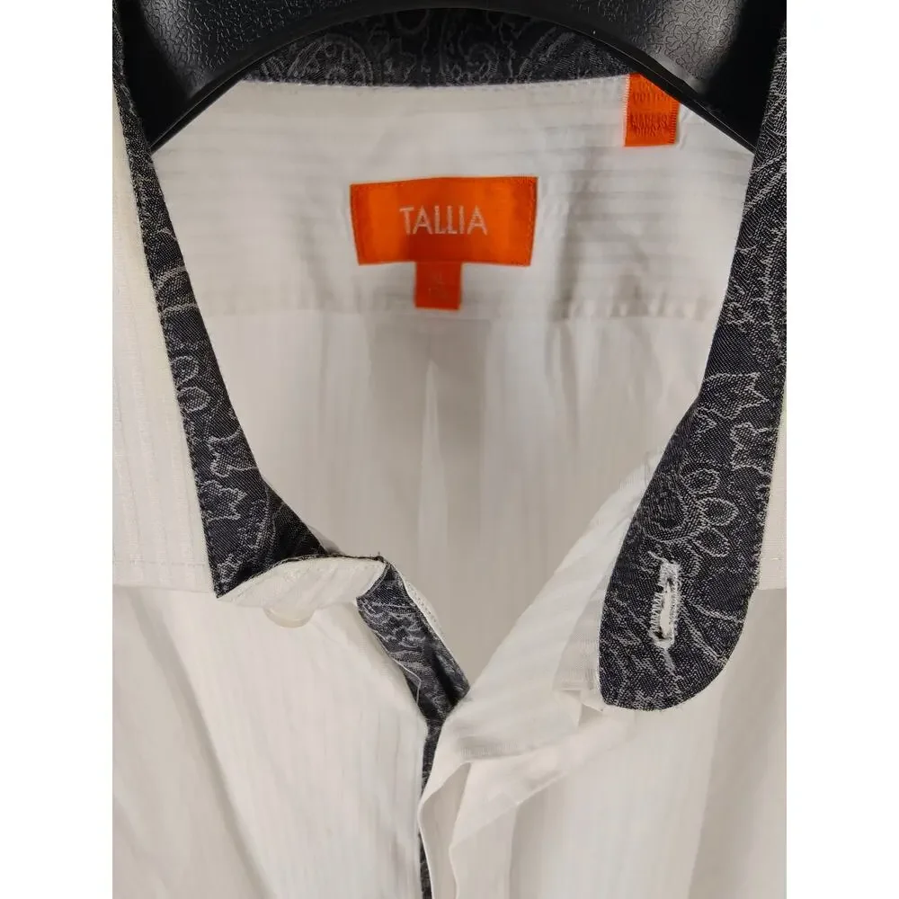 Men’s Tallia Dress Shirt White French Cuff XL 17½